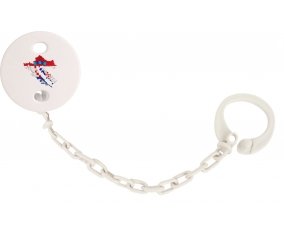 Attache-sucette Croatia maps couleur Blanc