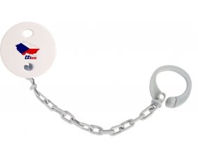 Attache-tetine Czech maps couleur Grise