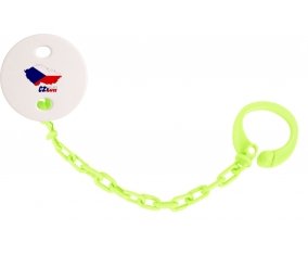 Attache-tetine Czech maps couleur Verte