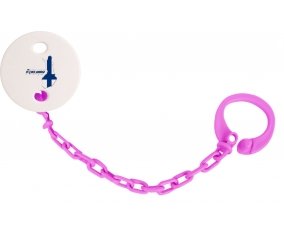 Attache-tetine Finland maps couleur Rose fuschia