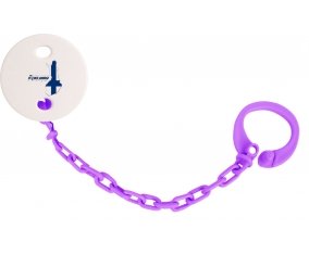 Attache-tetine Finland maps couleur Violet