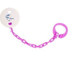 Attache-tetine Greece maps couleur Rose fuschia