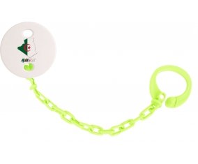 Attache-tetine Algerie maps couleur Verte