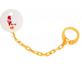 Attache-sucette Tunisie maps couleur Orange
