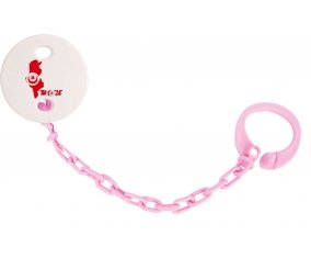 Attache-sucette Tunisie maps couleur Rose clair