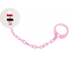 Attache-tetine Egypt maps couleur Rose clair