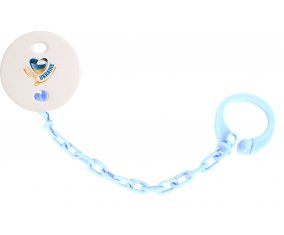 Attache-sucette I Love Ukraine couleur Bleu ciel