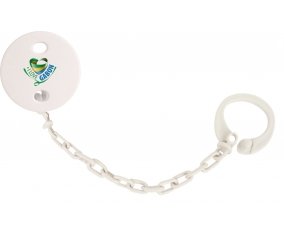 Attache-tétine I Love Gabon couleur Blanc