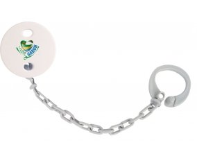Attache-tétine I Love Gabon couleur Grise