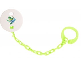 Attache-tétine I Love Gabon couleur Verte