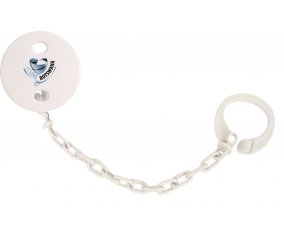 Attache-tetine I Love Bostwana couleur Blanc