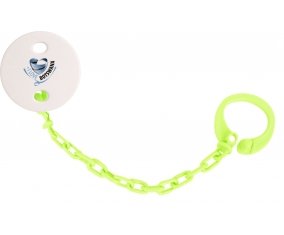 Attache-tetine I Love Bostwana couleur Verte