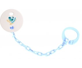 Attache-tétine I Love Kazakhstan couleur Bleu ciel