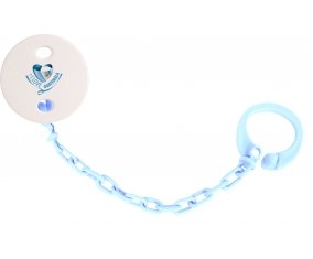 Attache-tetine I Love Guatemala couleur Bleu ciel