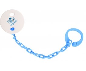 Attache-tetine I Love Guatemala couleur Bleu turquoise