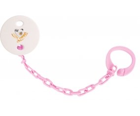 Attache-tétine I Love Cyprus couleur Rose clair