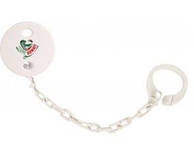 Attache-tétine I Love Kuwait couleur Blanc