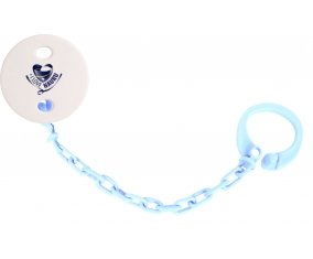 Attache-tetine I Love Nauru couleur Bleu ciel