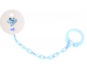 Attache-tétine I Love Nicaragua couleur Bleu ciel