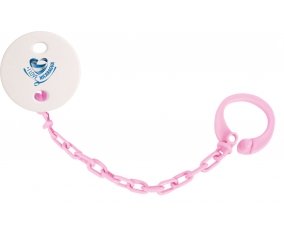 Attache-tétine I Love Nicaragua couleur Rose clair