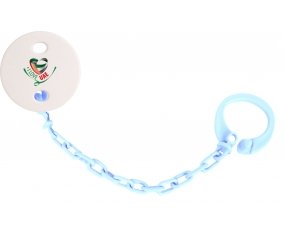 Attache-sucette I Love UAE couleur Bleu ciel