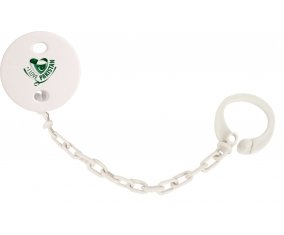 Attache-tetine I Love Pakistan couleur Blanc