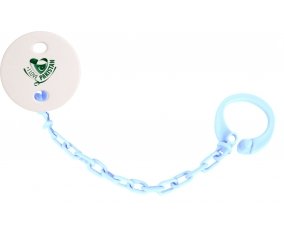 Attache-tetine I Love Pakistan couleur Bleu ciel