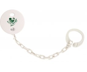 Attache-tétine I Love Saudi Arabia couleur Blanc