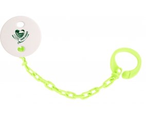 Attache-tétine I Love Saudi Arabia couleur Verte