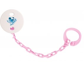 Attache-tetine I Love Somalia couleur Rose clair
