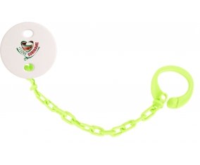 Attache-tétine I Love Suriname couleur Verte