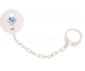 Attache-sucette I Love Micronesia couleur Blanc