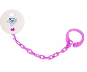 Attache-sucette I Love Micronesia couleur Rose fuschia