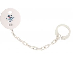 Attache-tétine I Love Tuvalu couleur Blanc