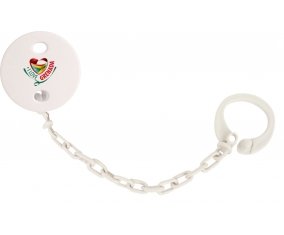 Attache-tétine I Love Grenada couleur Blanc