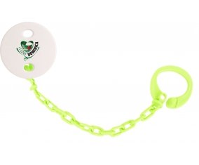 Attache-sucette I Love Dominica couleur Verte