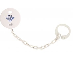 Attache-tetine I Love Israel couleur Blanc