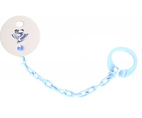 Attache-tetine I Love Israel couleur Bleu ciel