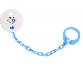 Attache-tetine I Love Israel couleur Bleu turquoise