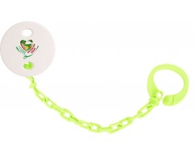 Attache-sucette I Love Sao Tome and Rincipe couleur Verte