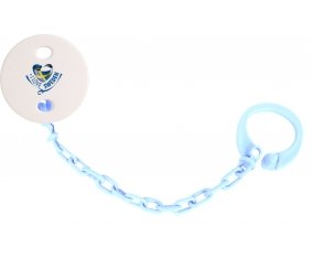 Attache-tetine I Love Sweden couleur Bleu ciel