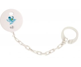 Attache-sucette I Love Palau couleur Blanc
