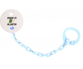 Attache-tétine Made in algeria design 1 couleur Bleu ciel