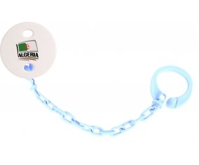 Attache-tetine Flag Algeria design 1 couleur Bleu ciel