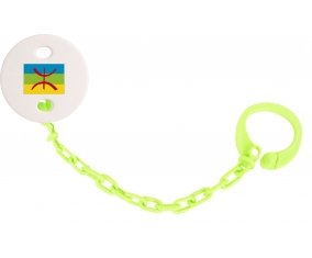 Attache-tetine Drapeau Amazigh couleur Verte