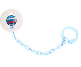 Attache-sucette Made in RUSSIA couleur Bleu ciel