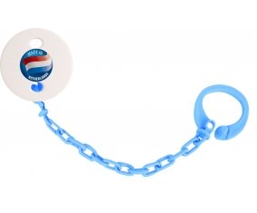 Attache-tétine Made in NETHERLANDS couleur Bleu turquoise