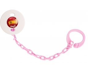 Attache-sucette Made in SPAIN couleur Rose clair