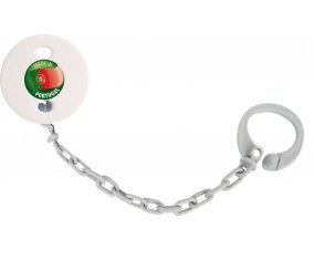 Attache-sucette Made in PORTUGAL couleur Grise