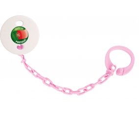Attache-sucette Made in PORTUGAL couleur Rose clair